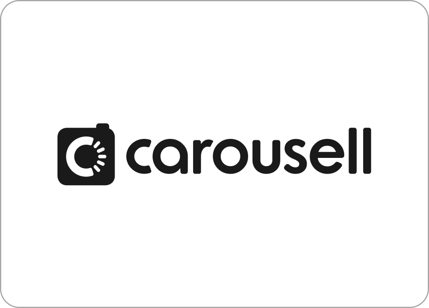 Carousell company logo with stylized 'C' inside a rounded square icon.