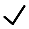 Green checkmark icon symbolizing confirmation or approval.