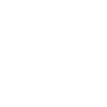White briefcase icon on a black background.
