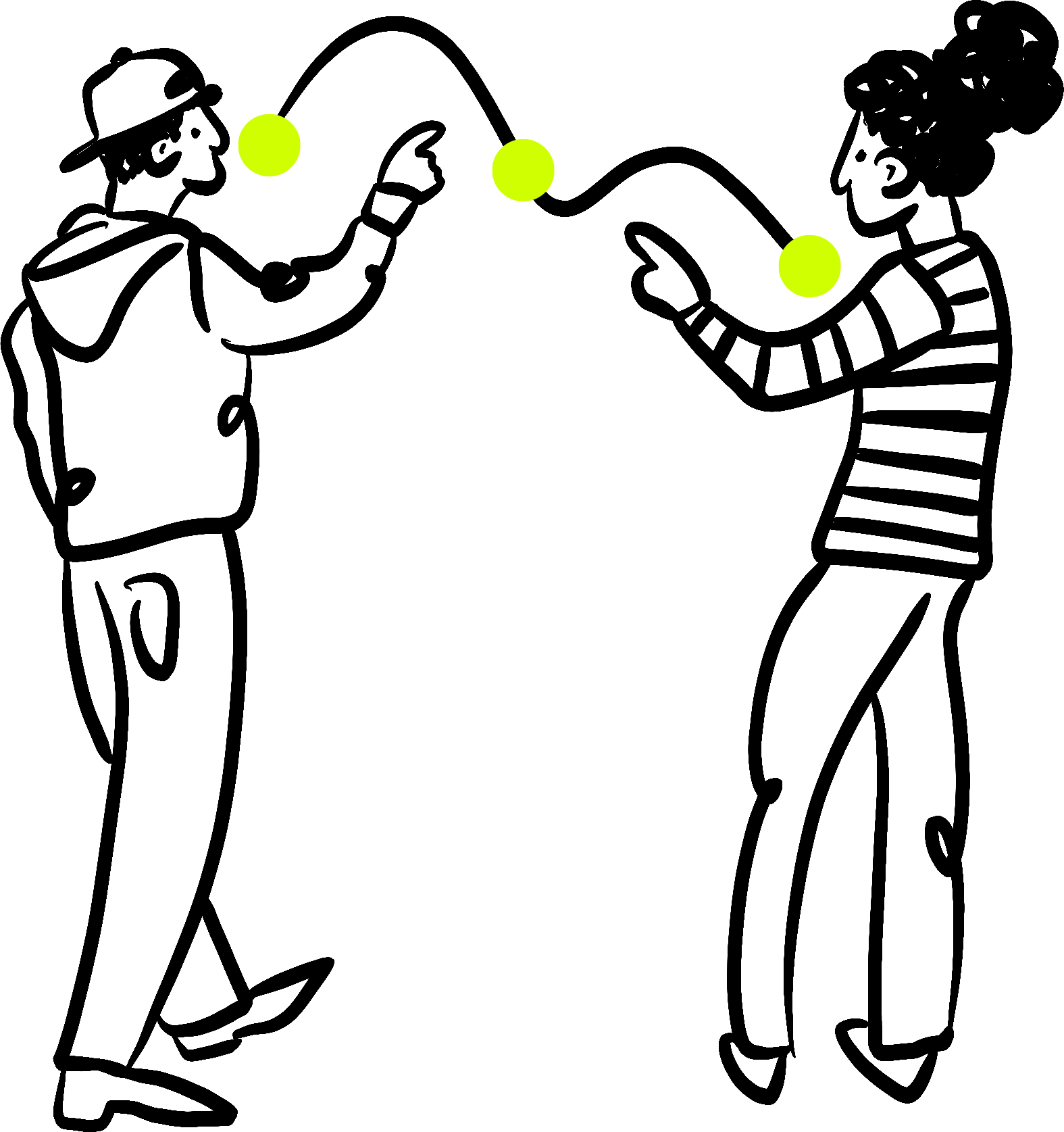 Black cloud with three bright green lightning bolts striking downwards.