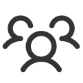 Icon of three simple human figures representing a group of people.