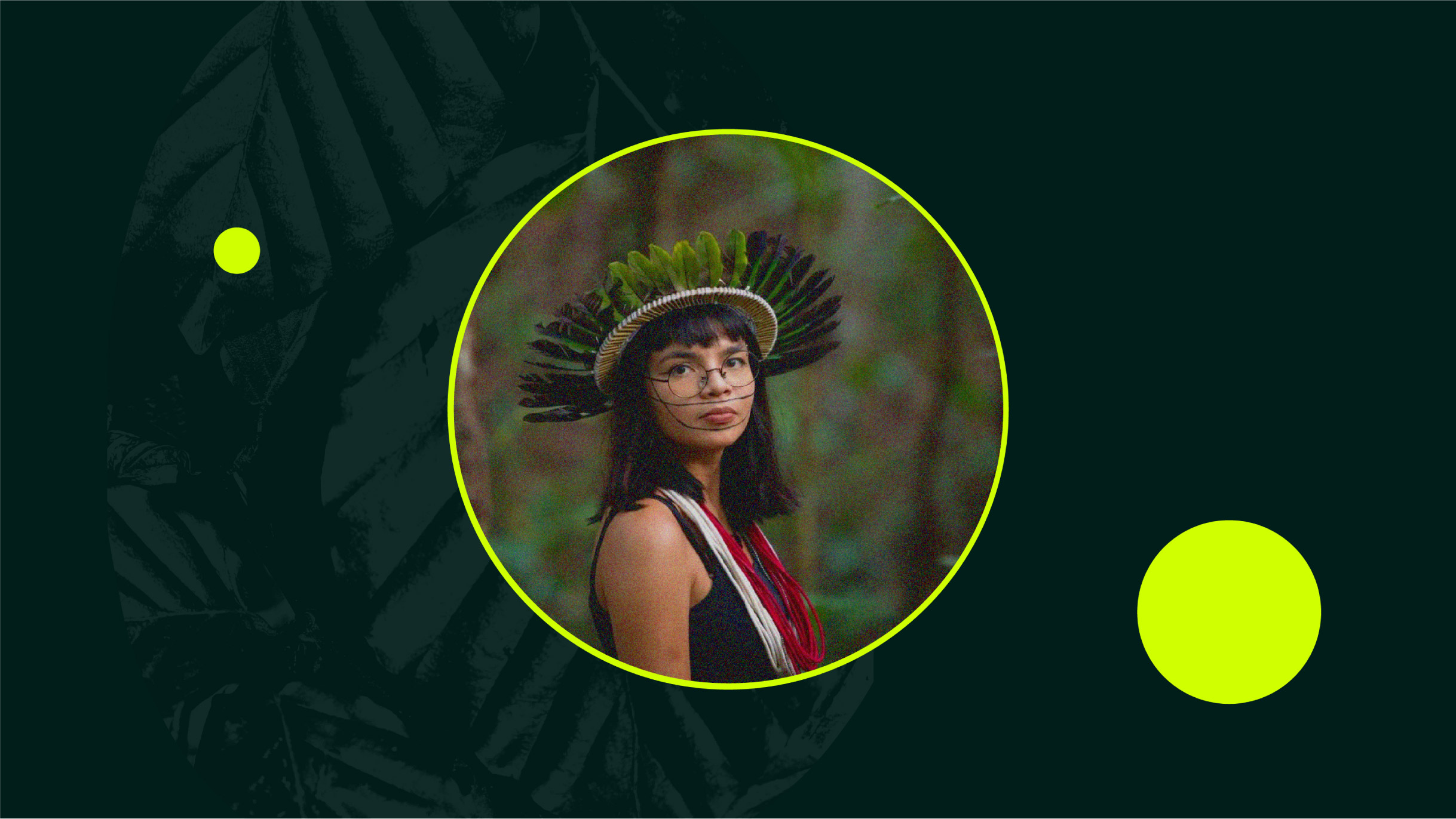 Designed photo of Txai Suruí