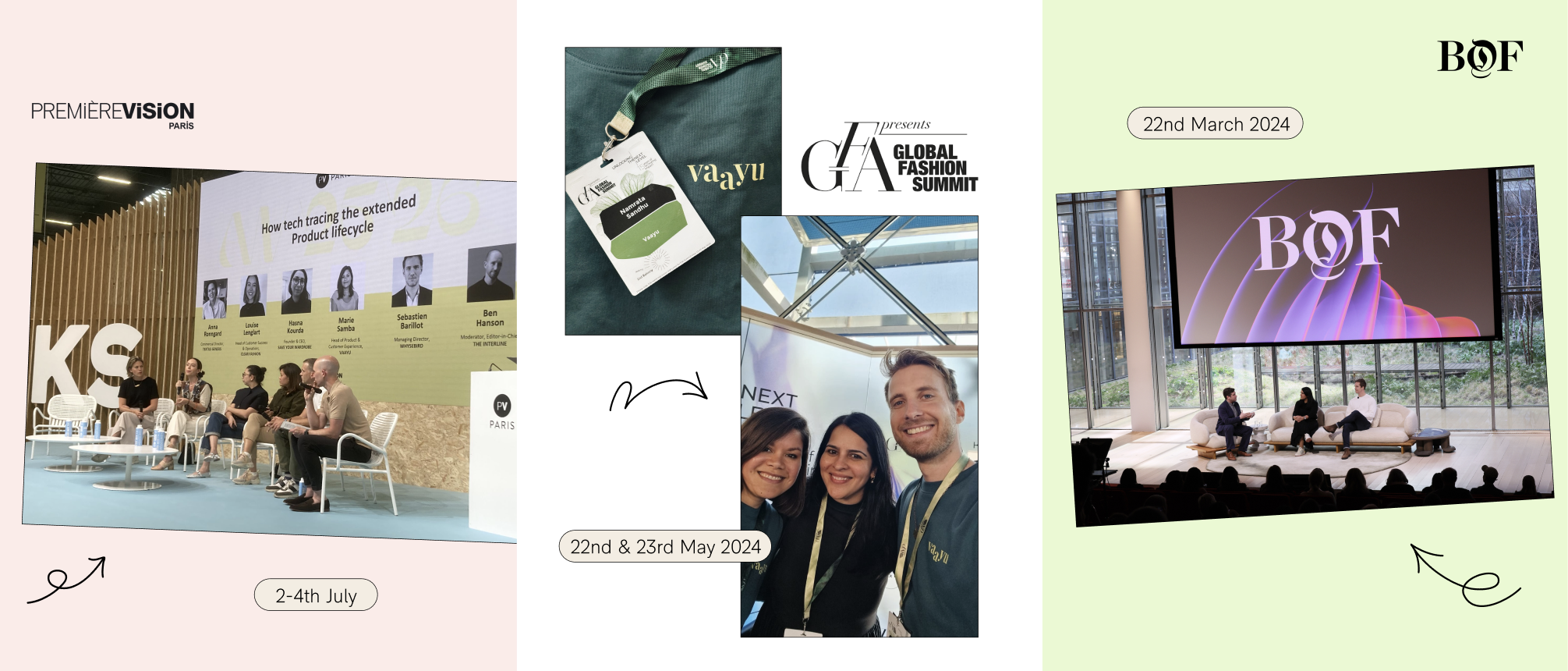 The Vaayu team at key sustainability events and conferences in 2024