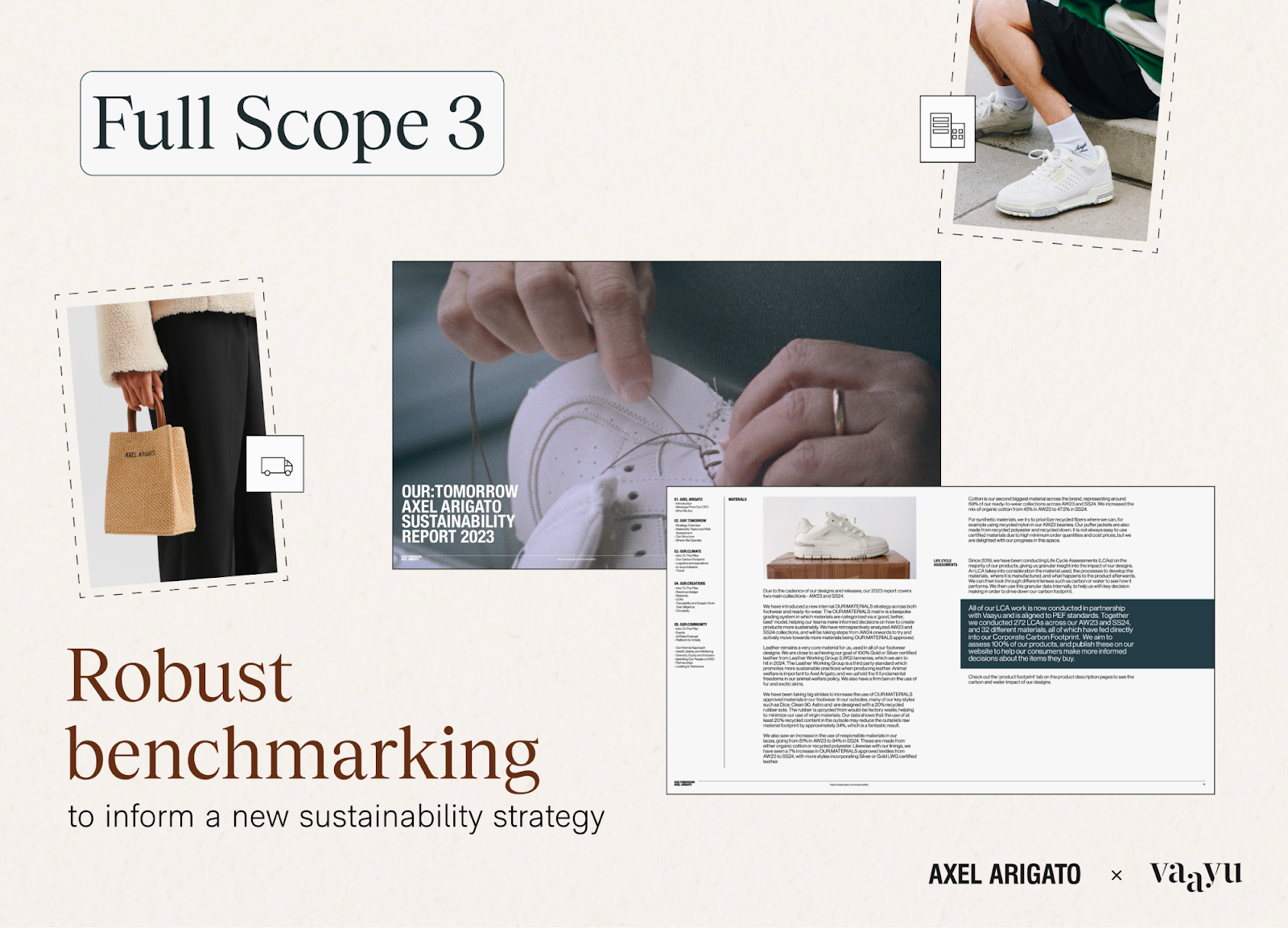 Axel Arigato x Vaayu calculating Scope 3 impact to inform business strategy